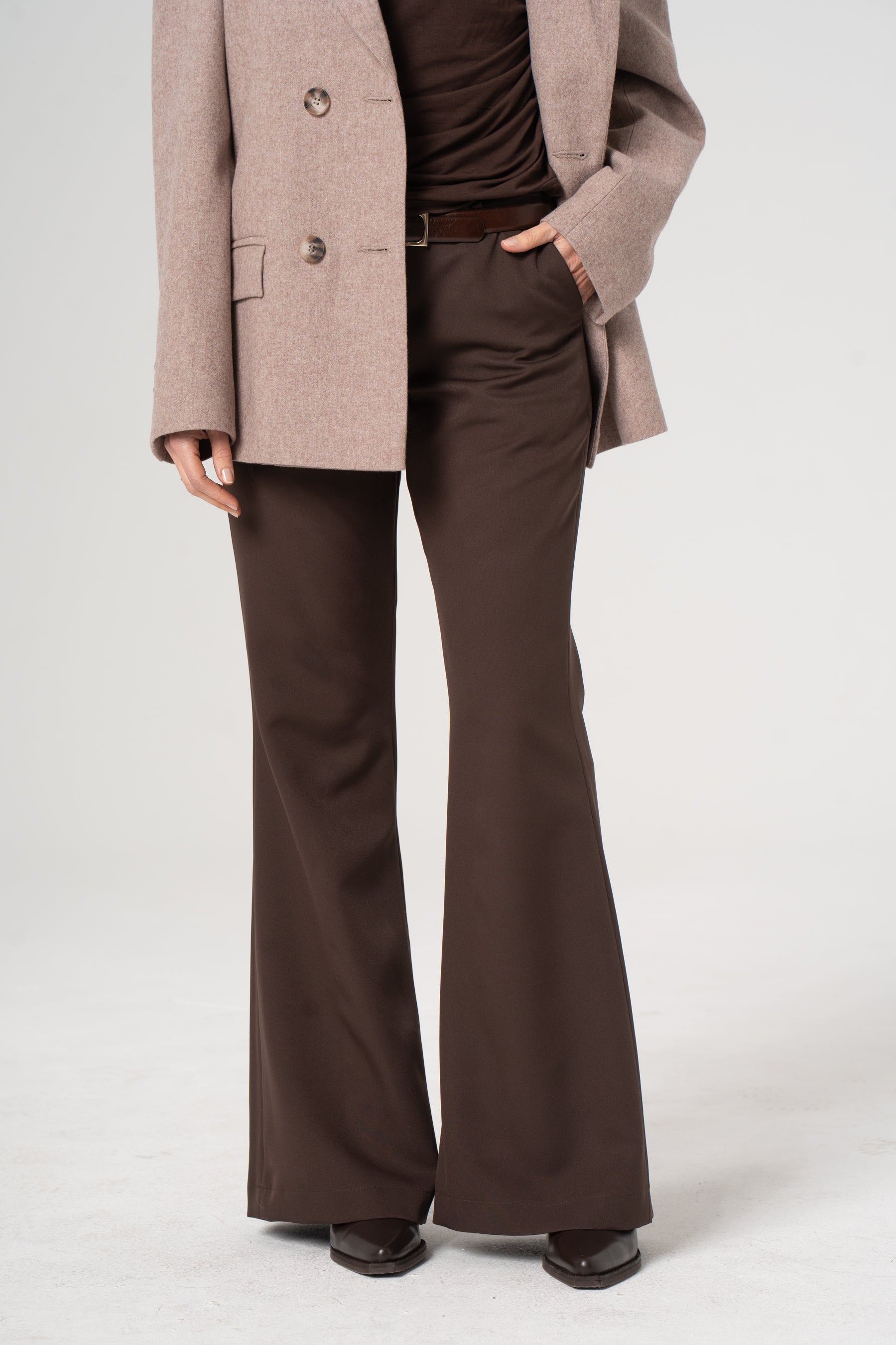 Spodnie BERTA czekolada