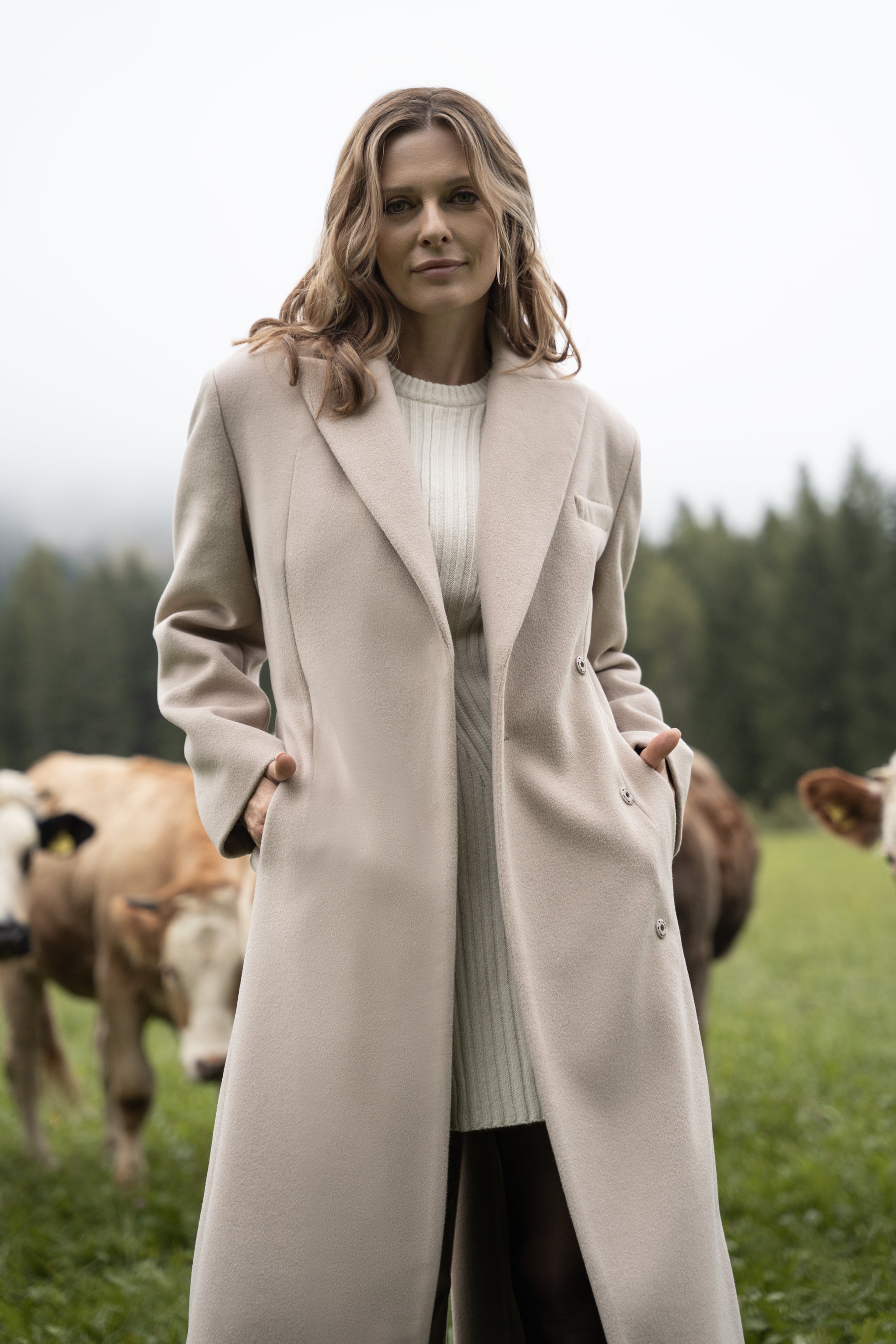 Płaszcz FRANKIE beżowy