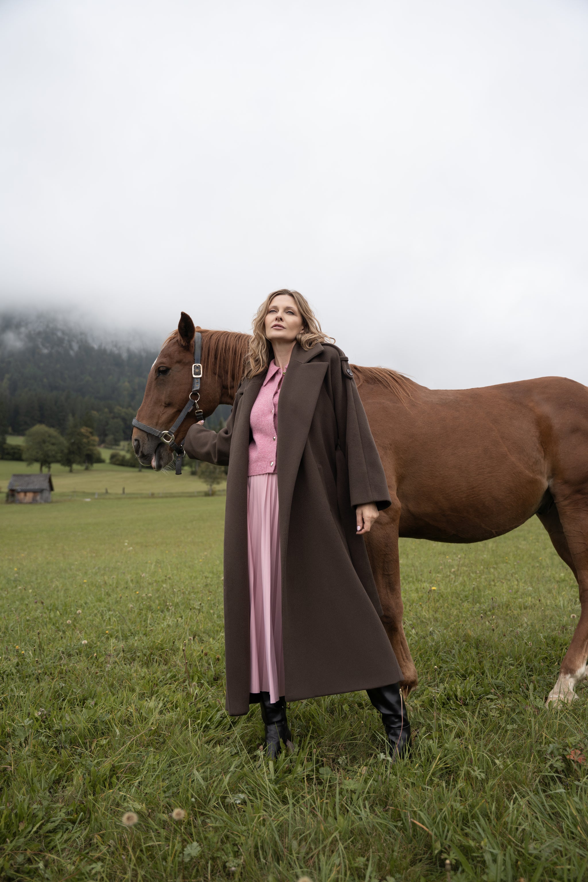 Płaszcz ALIANA czekoladowy