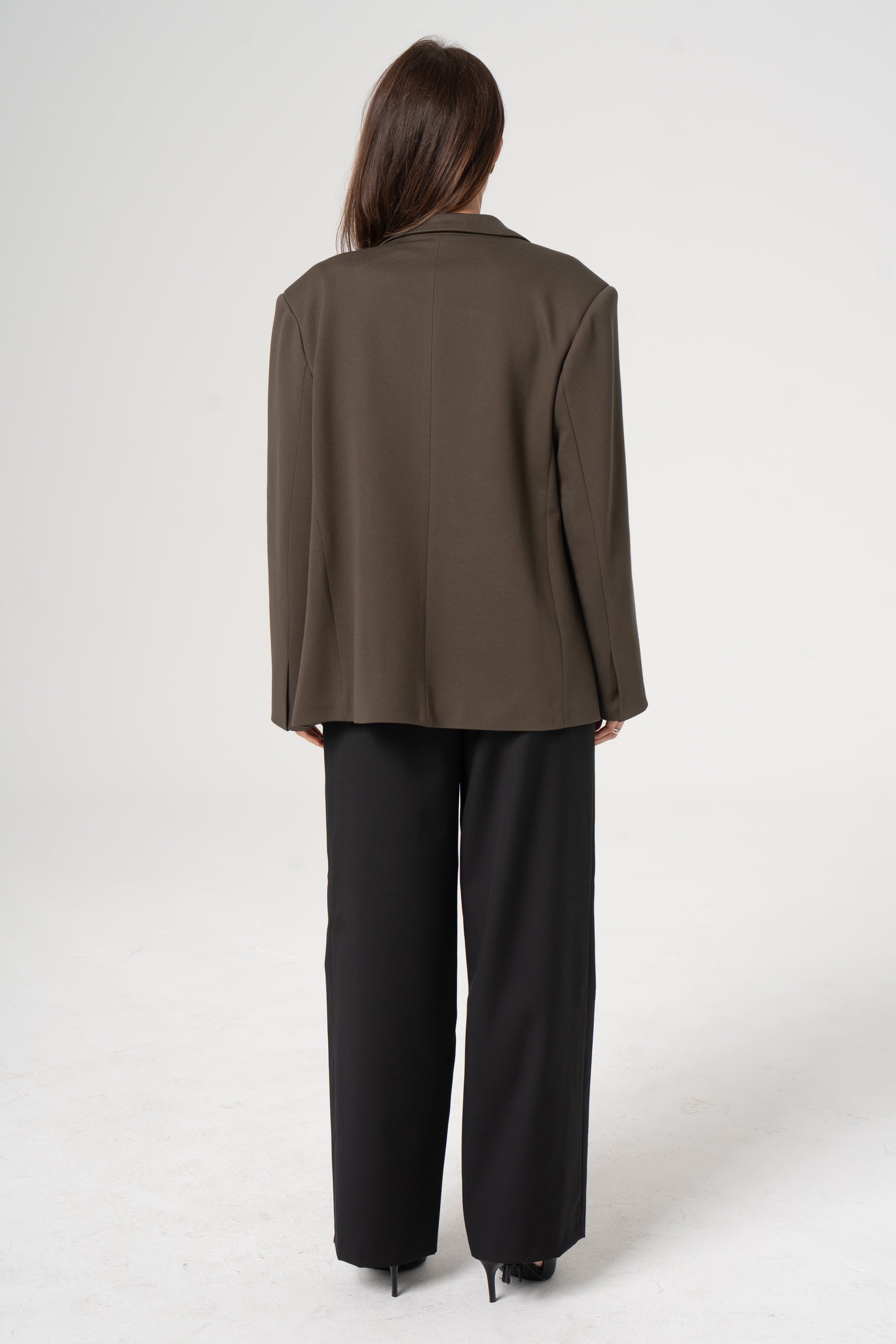 Spodnie wełniane EWELINA czarne