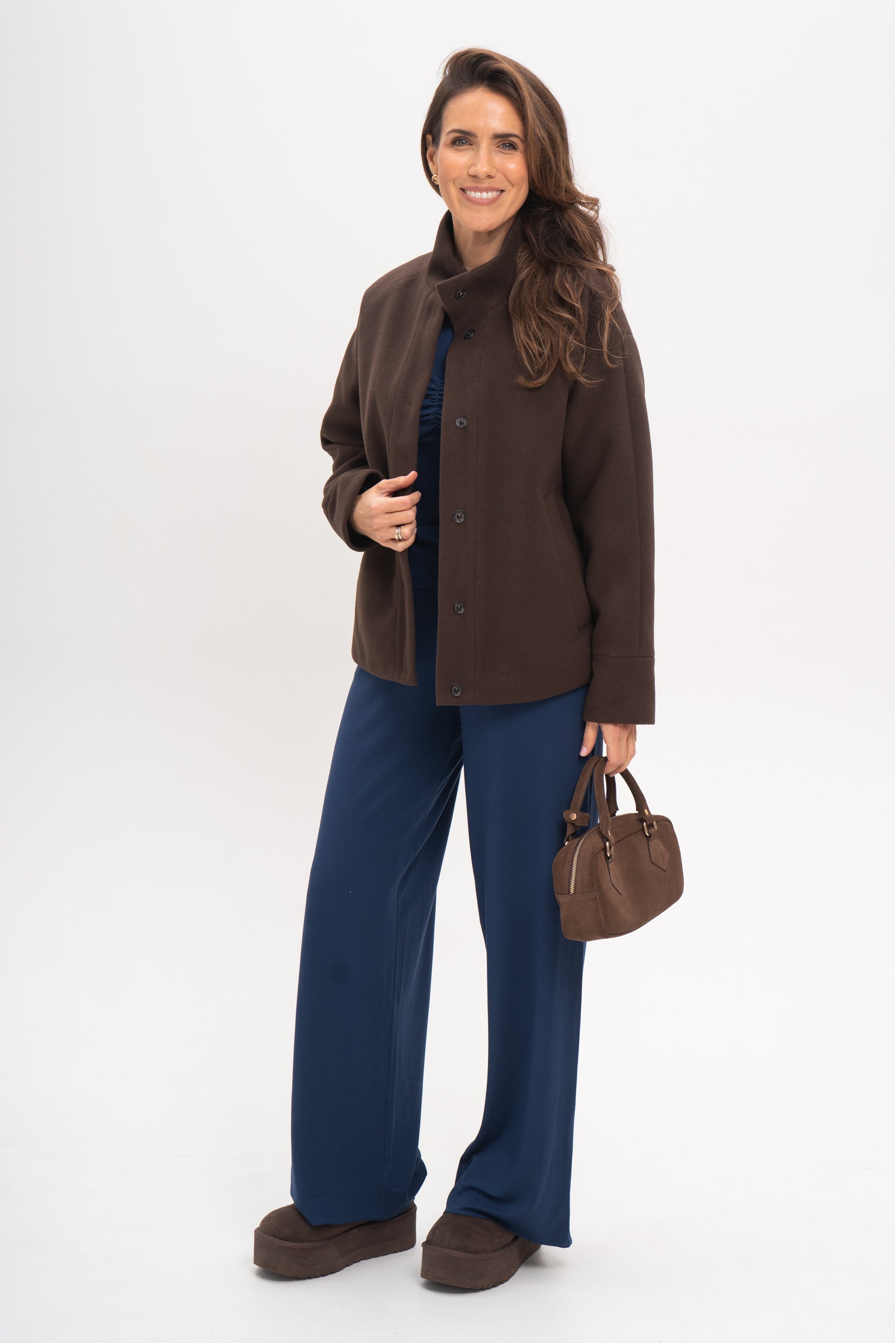 Kurtka Sara czekoladowa