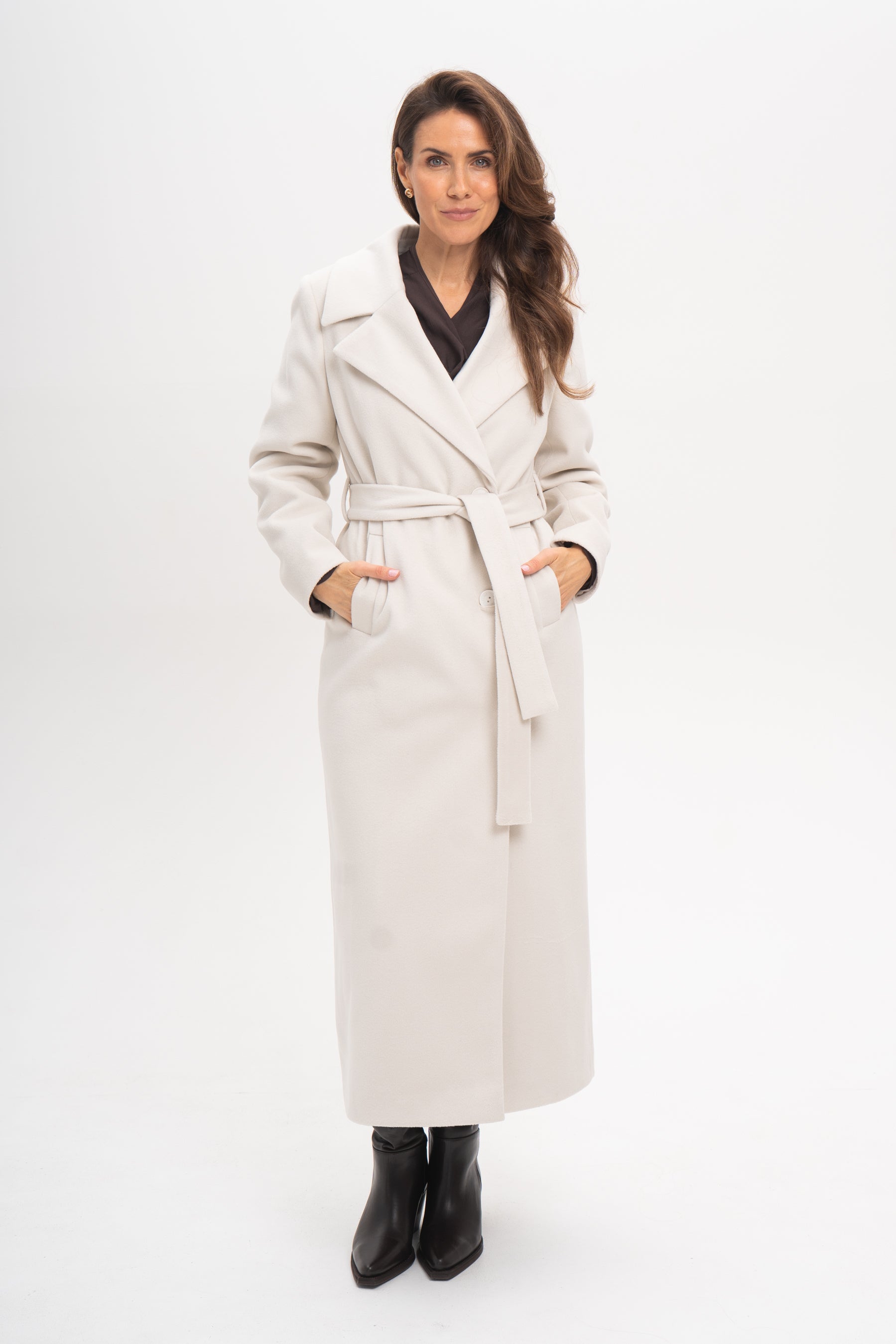 Płaszcz VERONA maxi ecru