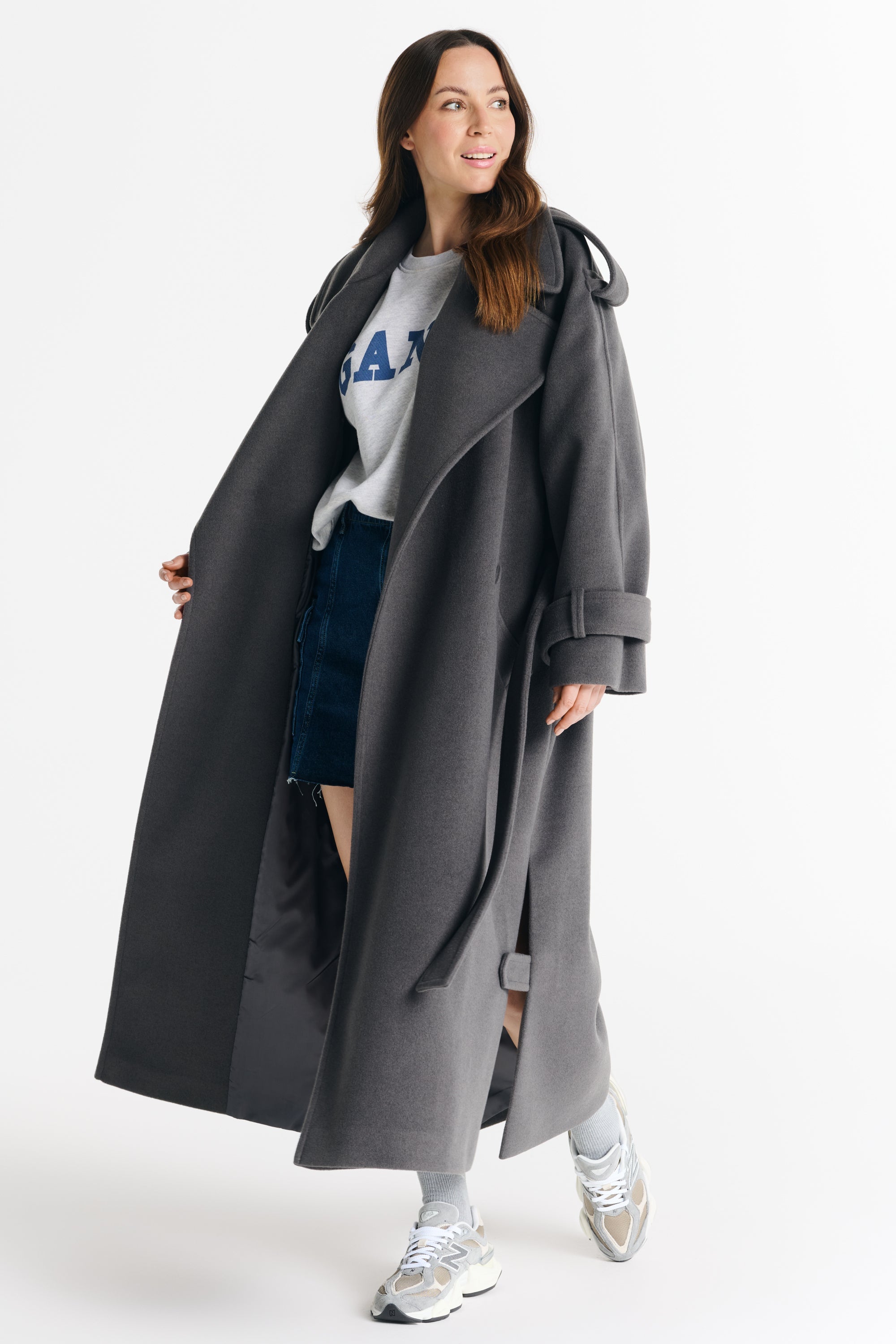 Płaszcz BARBARA szary